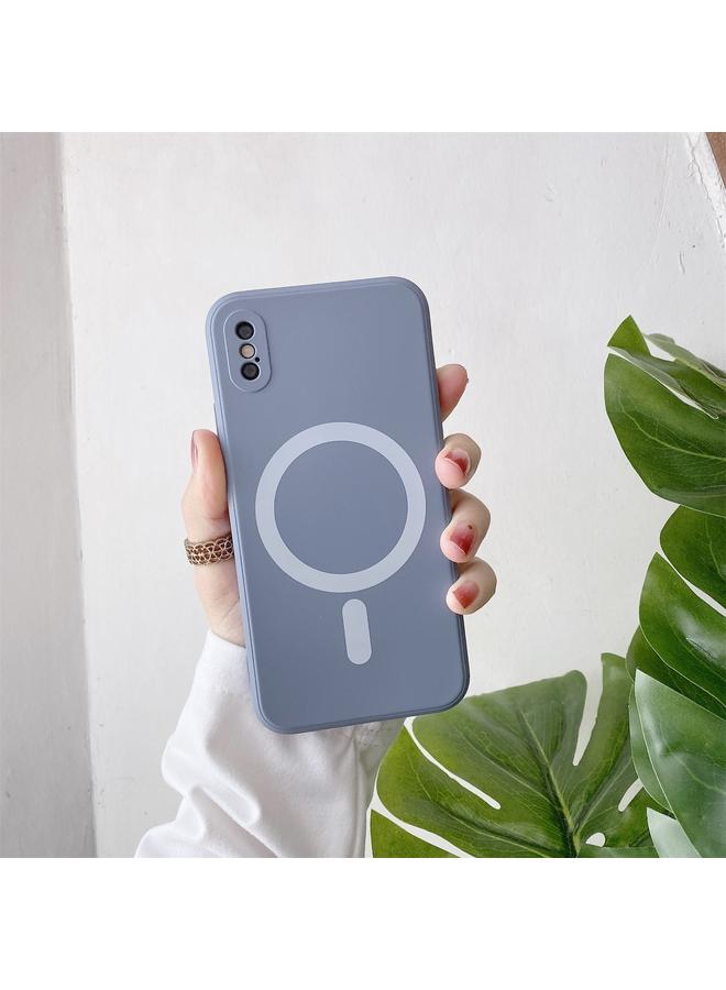 S-TOP Case For iPhone XR Liquid Silicone Full Coverage Shockproof Magsafe Case - Image 1