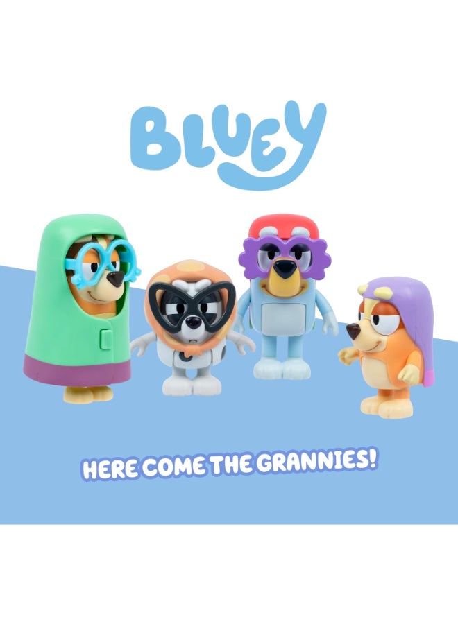 BLUEY مجموعة شخصيات الجدة الزرقاء - 4 قطع - Image 2