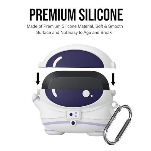 Cocoonkart Cartoon Silicone Case Cover Compatible for OnePlus Nord Buds 3r (2025) -Astronaut - Image 4