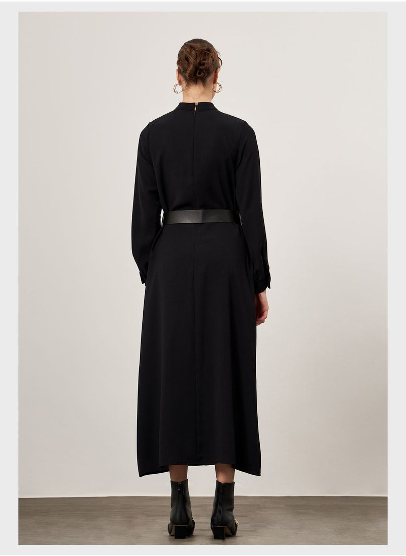 MIZALLE - Tunic Pocket Detail Top - Image 1