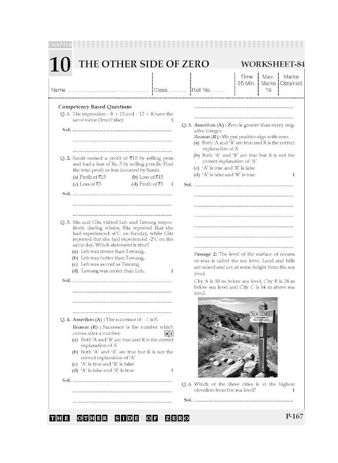 Oswaal NCERT & CBSE ONE FOR ALL WORKBOOK Mathematics (Ganita Prakash) Class-6
