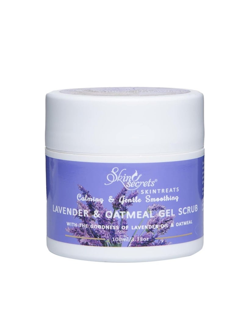 Skin Secrets Lavender & Oatmeal Gel Scrub with Lavender Oil| 100 ml| Paraben & Silicone Free - Image 1