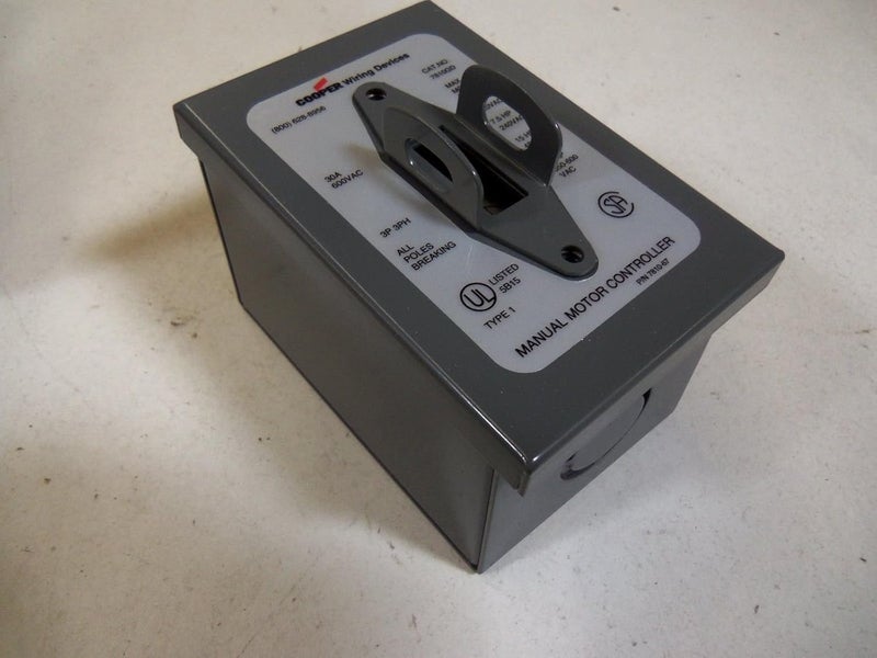COOPER WIRING DEVICES AH7810GD Motor Controls Switch T11929 - Image 3