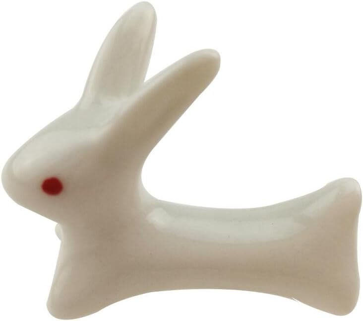 Winterworm Set of 15 Handmade Ceramic Animal Pattern Chopstick Rest Stand Panda Cat Elephant Rabbit For Knife Fork Spoon Chopstick Tableware Kids Toy Ornament Decoration - Image 3