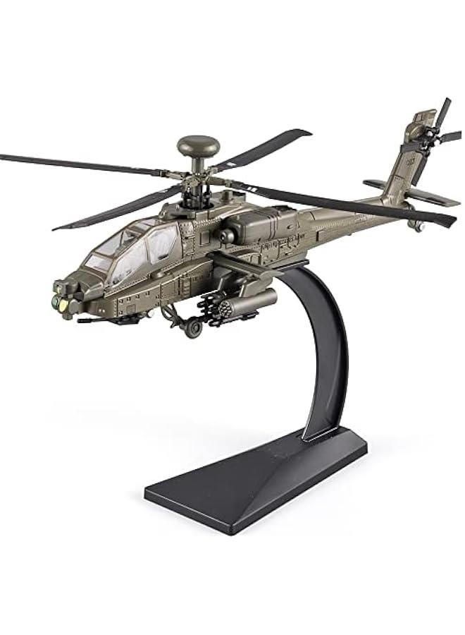 Helicopter for Boys - AH-64 Longbow Apache Model Aircraft, Diecast Helicopter with Light  Sound Effects, Perfect for Aviation Enthusiasts and Gift-Giving - Image 1