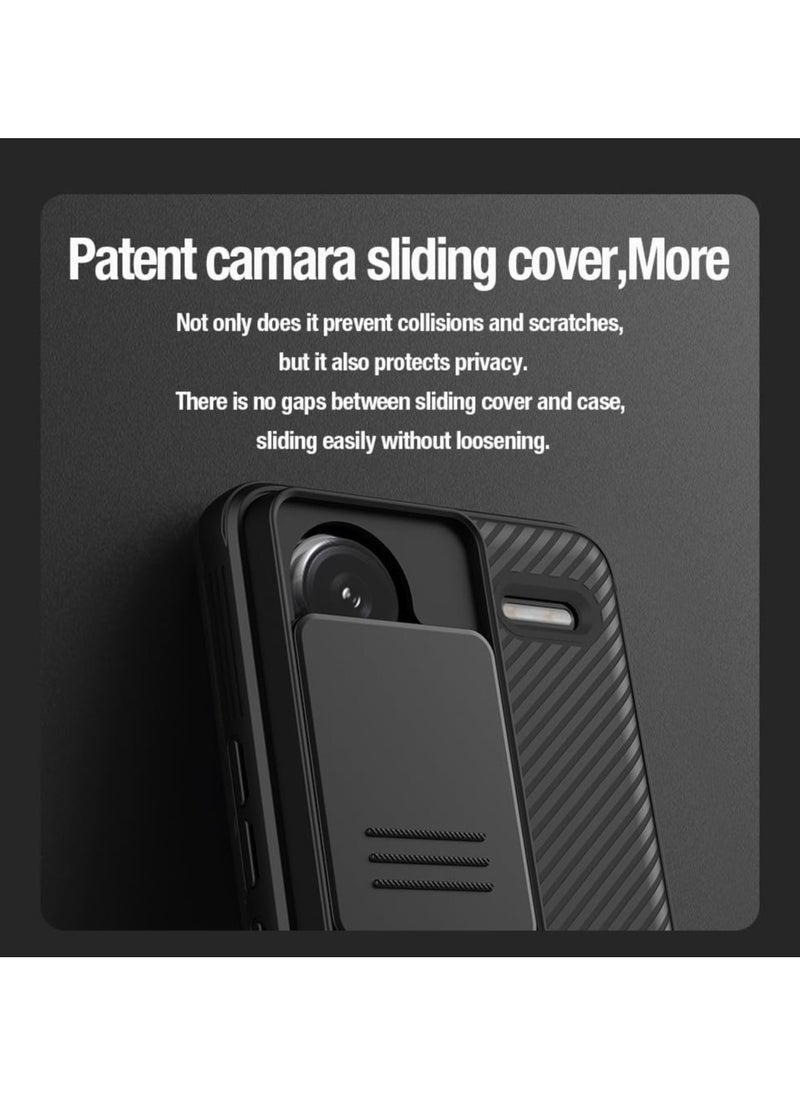 Nillkin Redmi Note 13 Pro Plus Case for, Redmi Note 13 Pro+Case Camera Protection with Slide Camera Case for Redmi Note 13 Pro+ 2023 (Black)  - Image 2