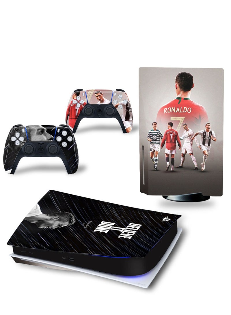 Rock Pow Console And Controller Sticker Set For PlayStation 5 Disc Version