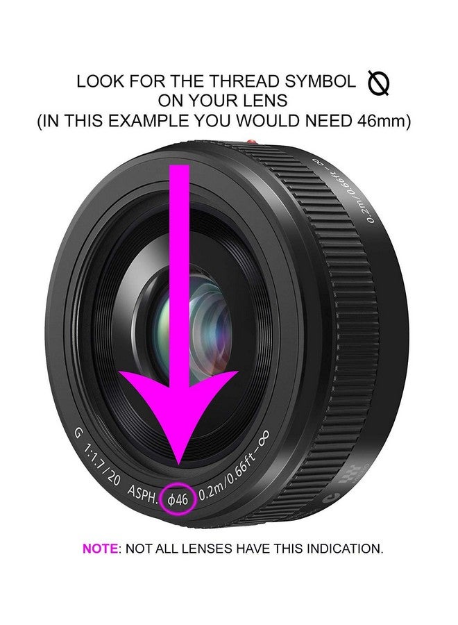 Digital Nc Lens Cap Center Pinch (52Mm) + Lens Cap Holder Compatible With Panasonic Lumix Dmc G2 - Image 2