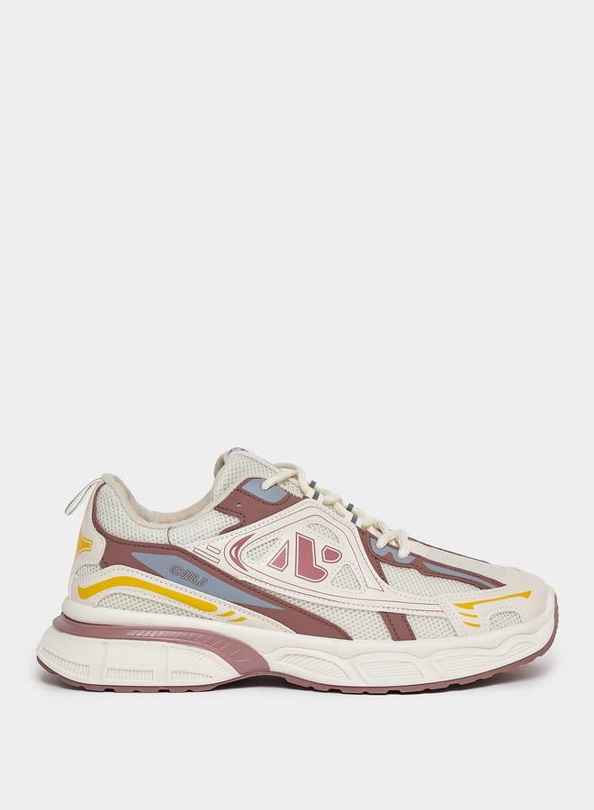 Styli Styli Graphic Pattern Retro Chunky Sole Sneakers - Image 1