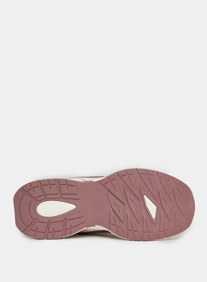 Styli Styli Graphic Pattern Retro Chunky Sole Sneakers
