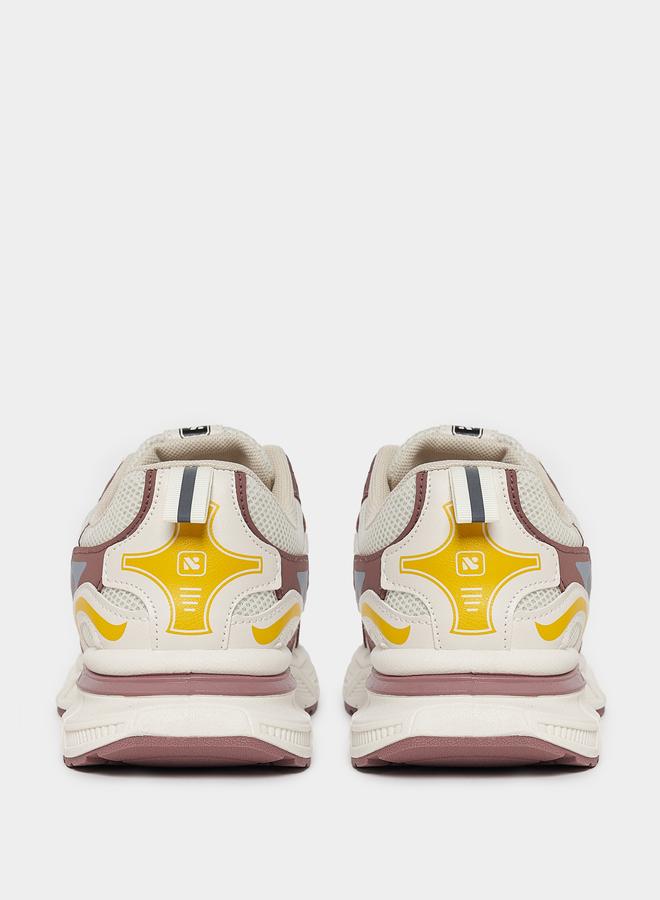 Styli Styli Graphic Pattern Retro Chunky Sole Sneakers - Image 4
