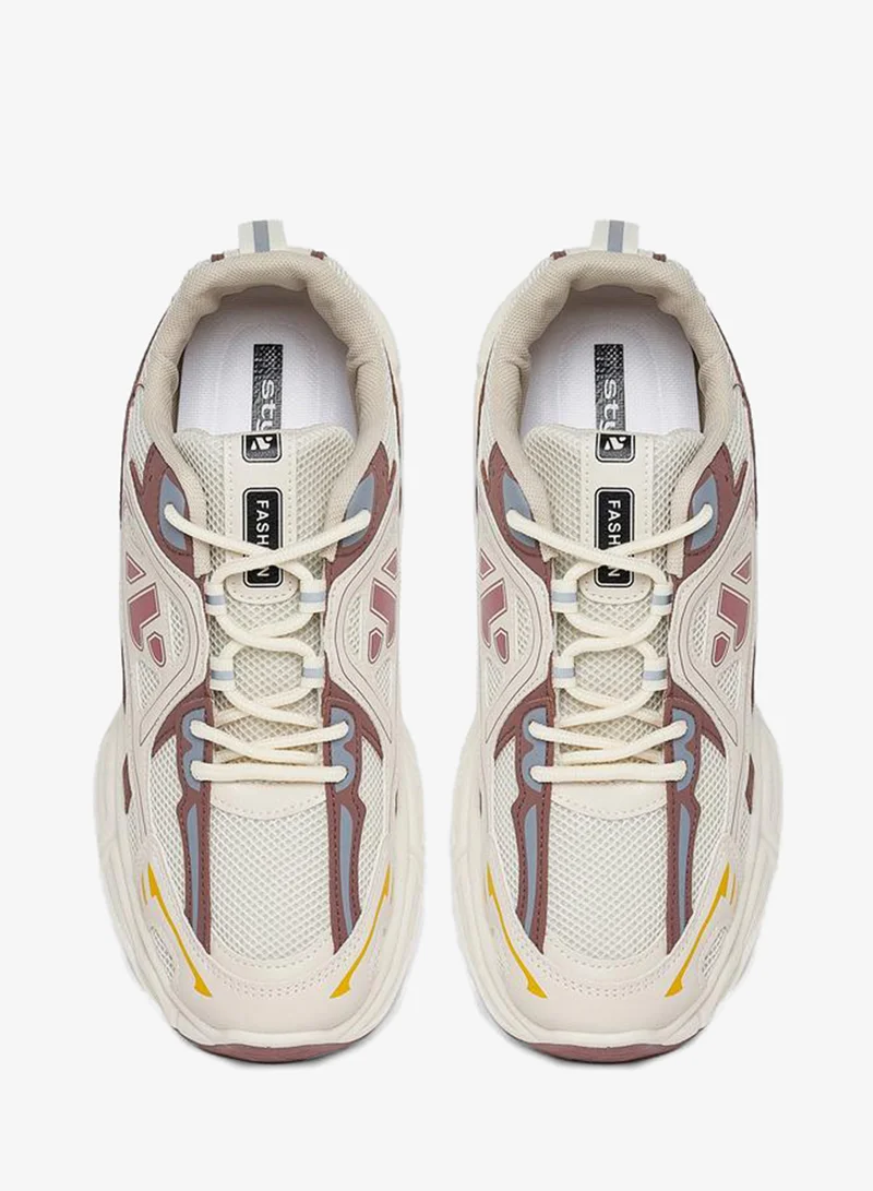 ستايلي اكتيف حذاء سنيكرز بنعل شانكي ونمط جرافيك