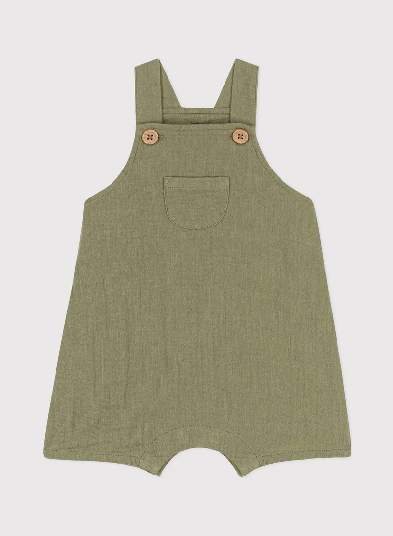 Petit Bateau Kids Gauze Dungaree Shorts