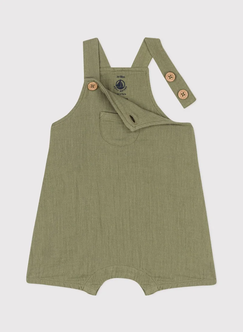 Petit Bateau Kids Gauze Dungaree Shorts