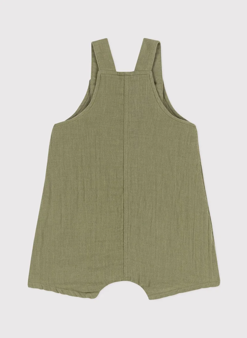 Petit Bateau Kids Gauze Dungaree Shorts