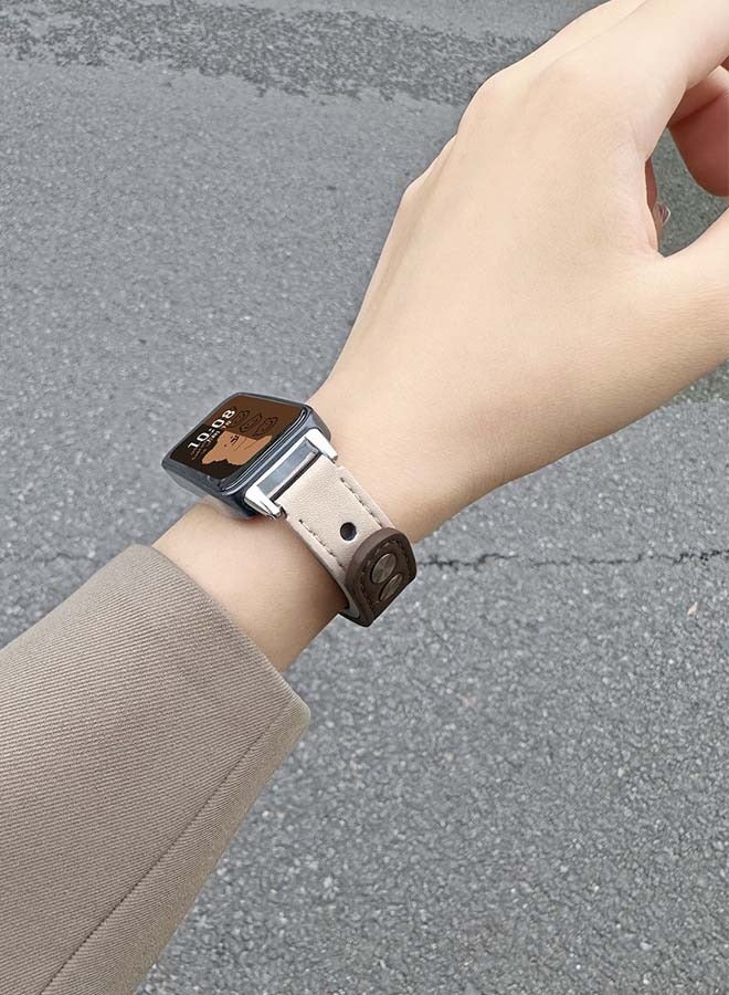 Beauenty Suitable for Huawei Band 8/Huawei Band 9 Genuine Leather Strap New Small Waist Wristband - Image 3