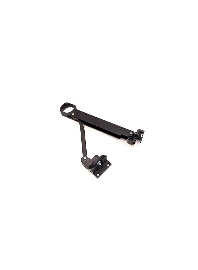 Window Holding Bracket Curtain Wall Pull Handle Arm for Home Interior Hotels 6 Inch BLACK  - Image 2