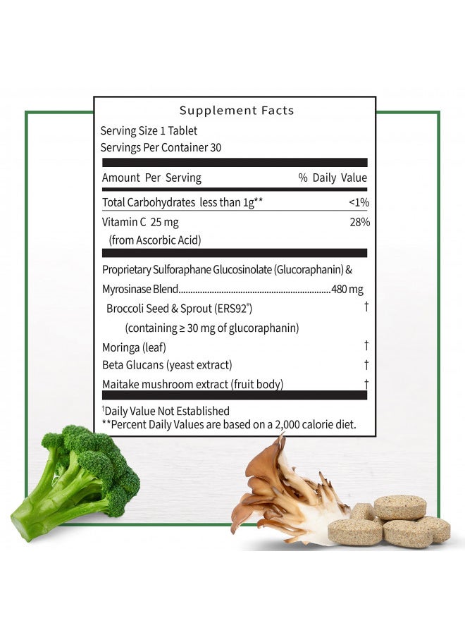 Nutramax Laboratories Avmacol Extra Strength #1 Researched Sulforaphane-Producing Brand for Detoxification, Antioxidant Support, Immune Health, Adults & Children, Nutramax Laboratories Consumer Care, Moringa, 30 Tablets  - Image 3