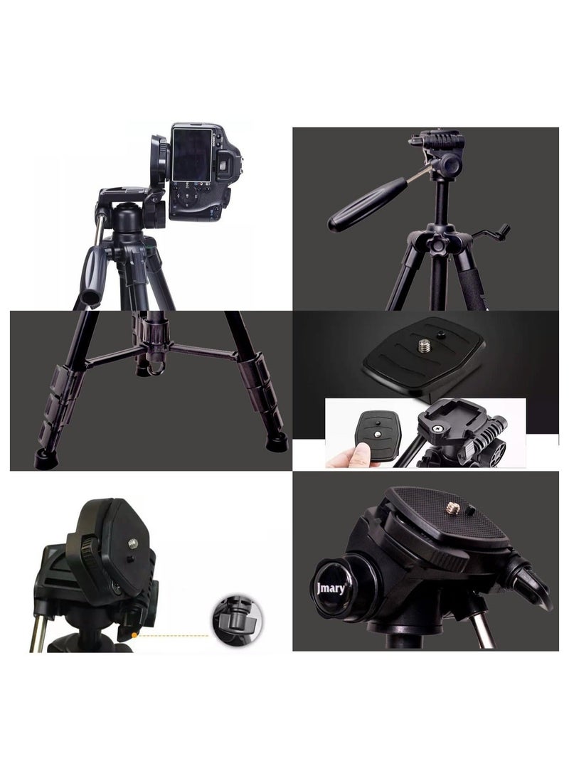 Jmary KP-2254 Professional Aluminum Tripod Monopod for All DSLR Cameras (Black) - Image 4