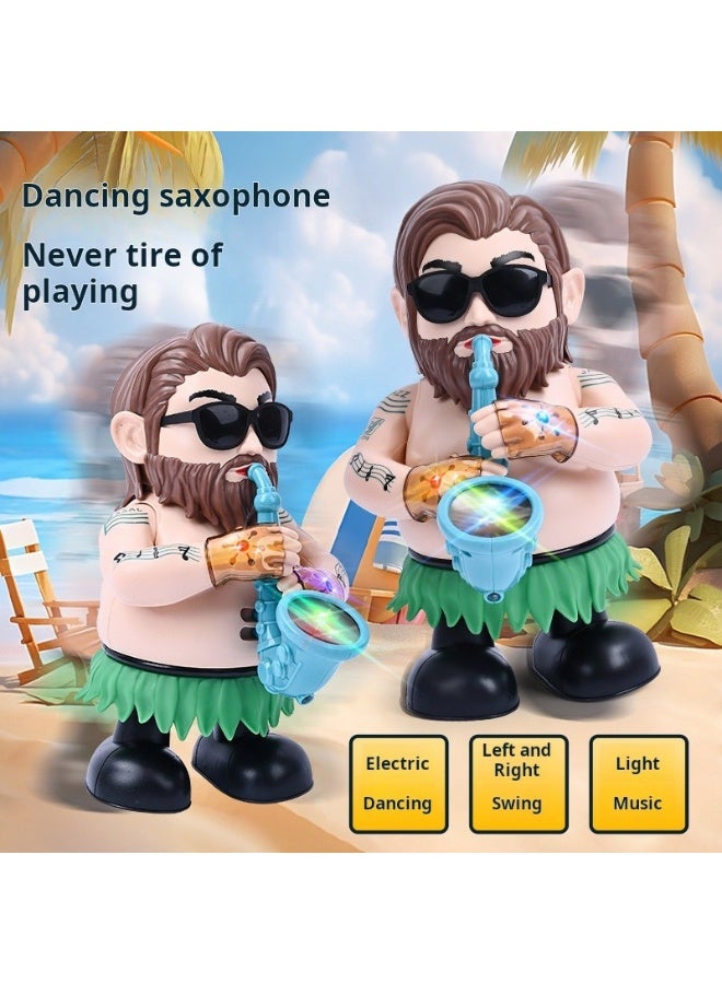Battery Operated Musical Uncle Toy – Electric Dancing Action with Lights and Music - Image 2