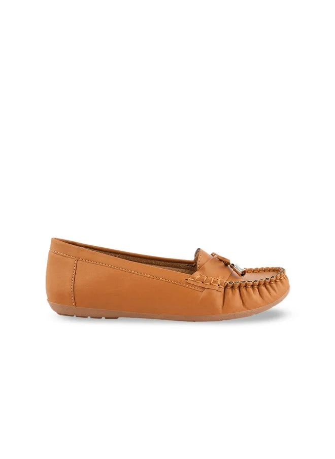 شوتوبيا Shoetopia Women's  Stylish Casual Loafers | Comfortable Slip-On Flat Shoes with Bow Design & Soft Sole for Daily Footwear