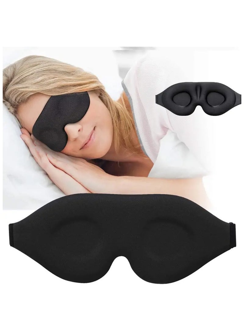 Generic Sleep Mask for Side Sleeper, 100% Light Blocking 3D Sleeping Eye Mask, Soft Breathable Eye Cover for Women Men, Relaxing Zero Pressure Night Blindfold - Image 1