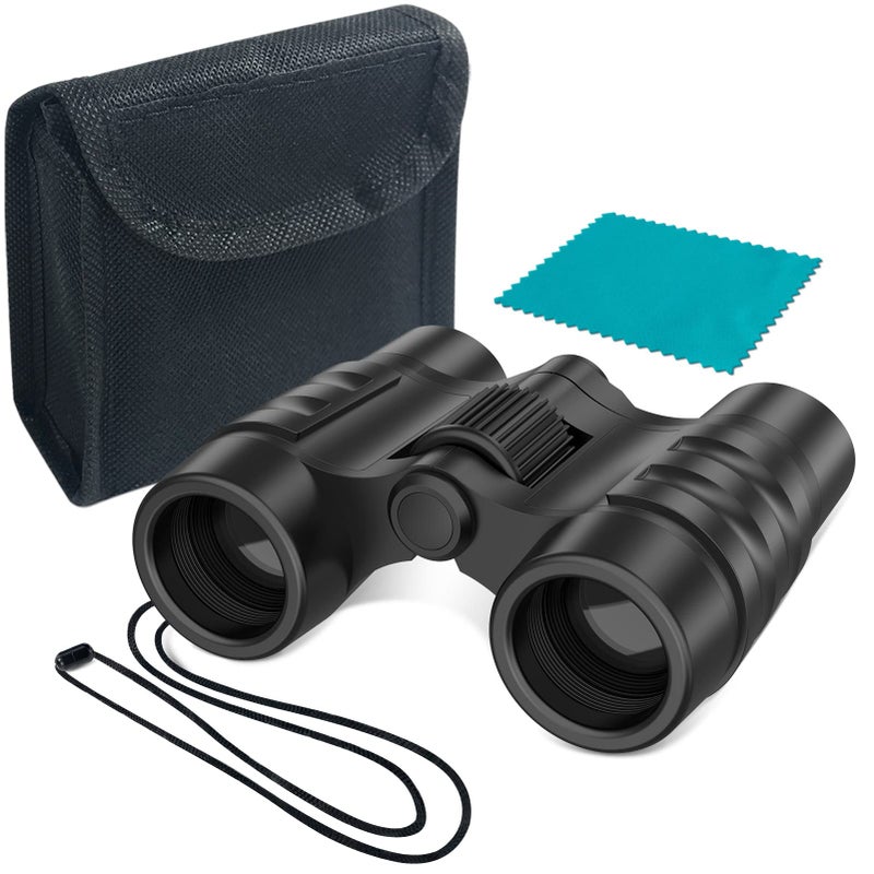 ESSENSON Binoculars for Kids Toys Gifts for Age 3-12 Years Old Boys Girls Kids Telescope Outdoor Toys for Sports and Outside Play Hiking, Bird Watching, Travel, Camping, Birthday Presents (Black) - Image 1