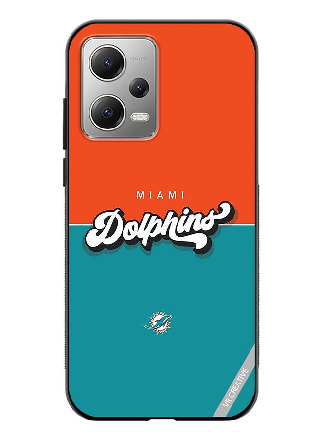 VR CREATIVE Protective Case Cover For Xiaomi Redmi Note 12 Dolphins Design Multicolour - Image 1