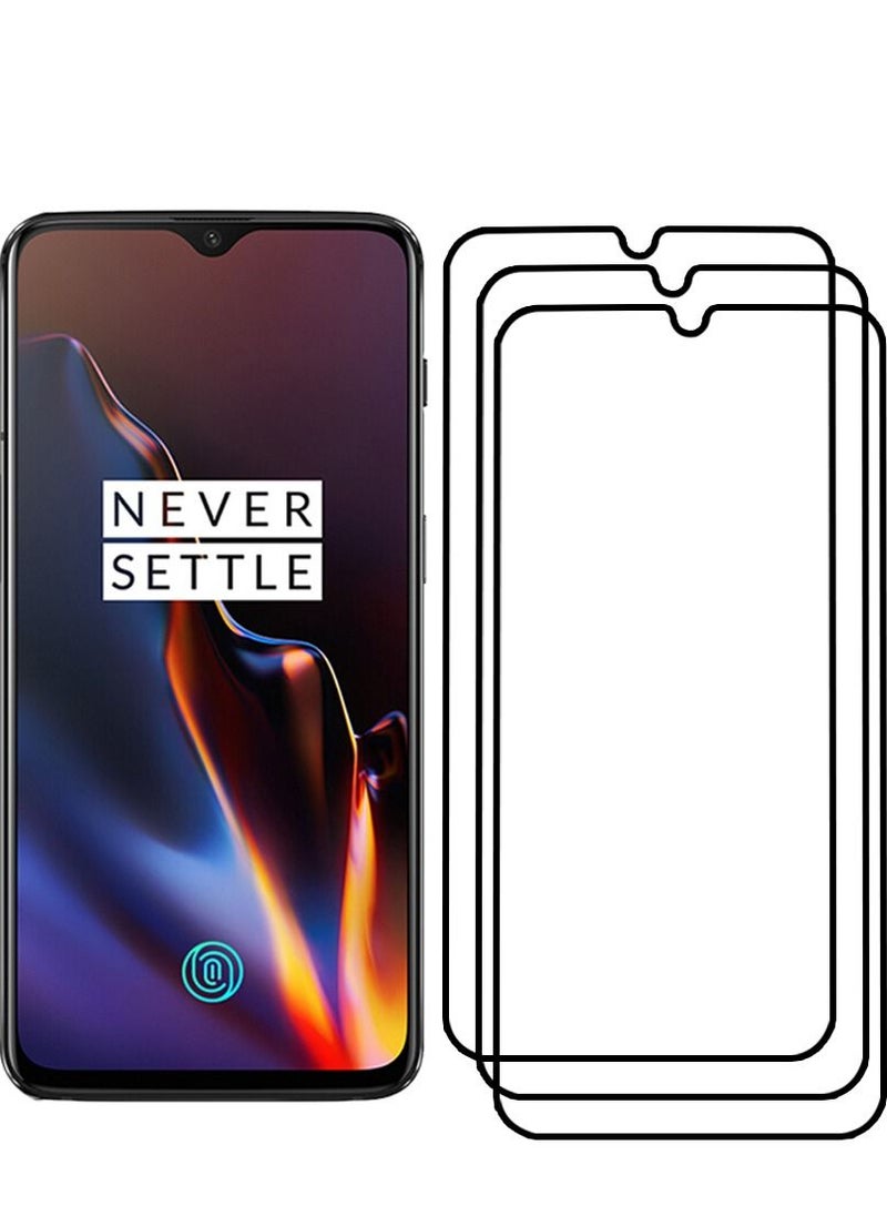 CATANES - 3 Pack For OnePlus 6T Screen Protector 3D Tempered Glass Full Glue Back - Image 1