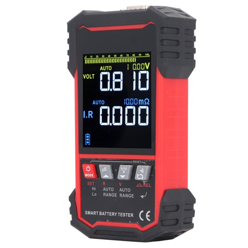 Battery Internal Resistance Voltage Tester for RV Truck Boat 3.2 Inch TN Color LCD Screen DC0.00V to ±120V 0.000mΩ‑500Ω - Image 1