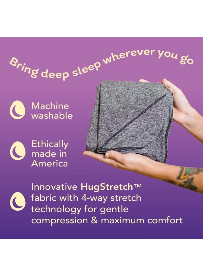 Wearable Blanket for Adults and Kids Innovative Cooling Sensory Sleep Pod with Foot Pocket Gentle Full Body Hug Pressure Machine Washable Perfect for All Sleep Positions Grey, XL - Image 5