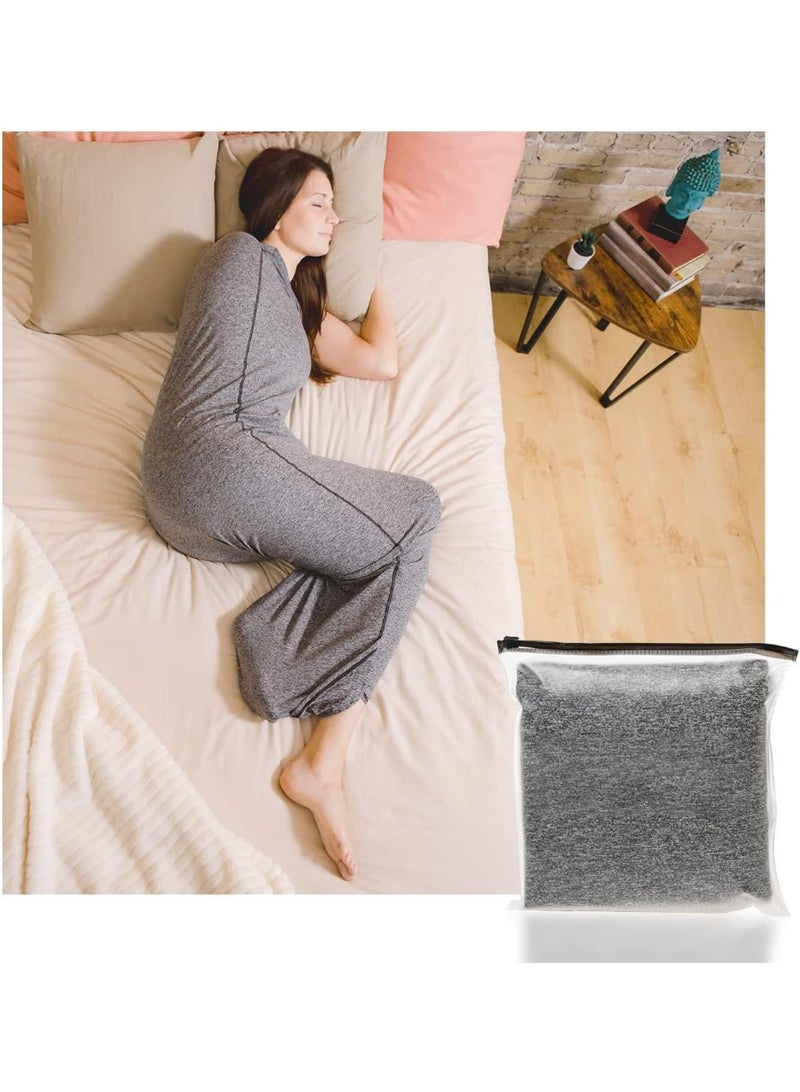 Wearable Blanket for Adults and Kids Innovative Cooling Sensory Sleep Pod with Foot Pocket Gentle Full Body Hug Pressure Machine Washable Perfect for All Sleep Positions Grey, XL - Image 1