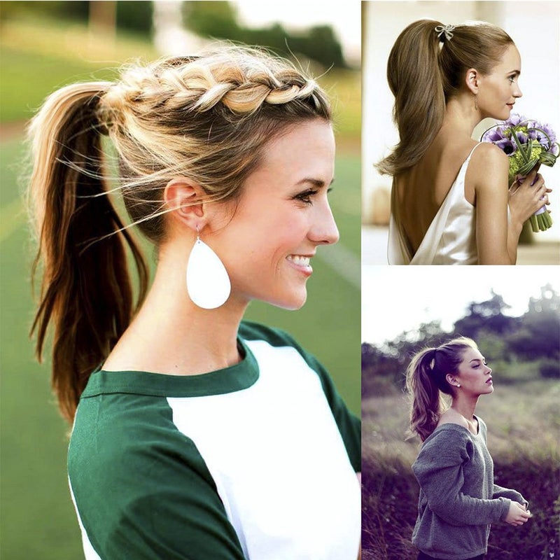 VANOW Ponytail Holders, Ponytail Volume Enhancer, Crystal Transparent Filled Hair Accessory, Fashion Hair Bun Maker, Magic Hair Styling Tool for Women Girls - Image 3