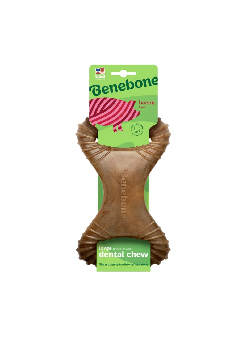 Benebone Dental Dog Chew Toy Bacon - Image 1