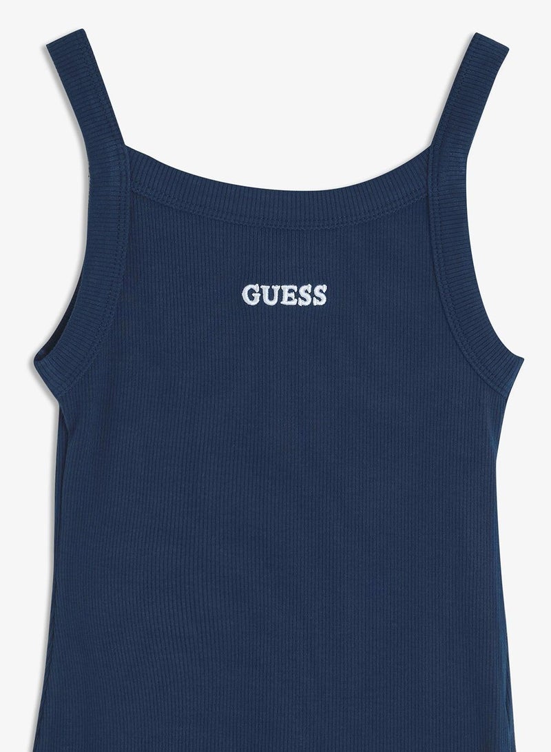 GUESS Youth Logo Sleeveless Mini Dress - Image 4