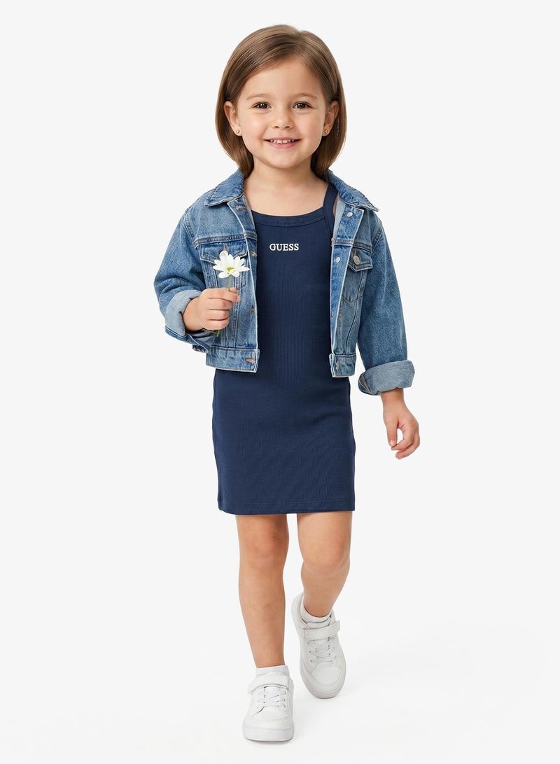 GUESS Youth Logo Sleeveless Mini Dress - Image 1