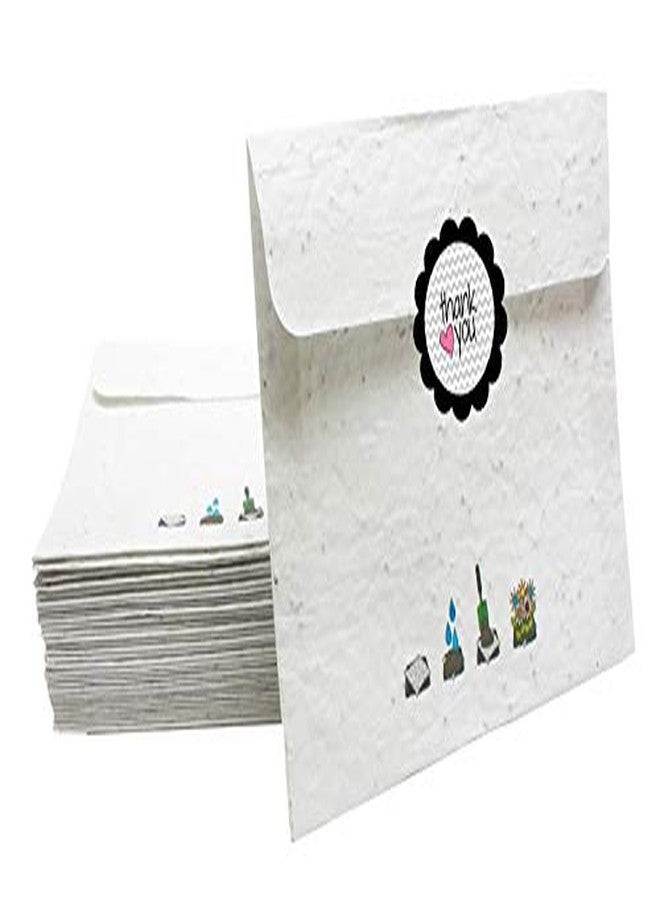 D2C Black Floral Thank You Stickers - 1.5 Inch Self Adhesive Seal Labels for Small Business Gift Wrapping & Packaging Pack of 60pc - Image 3
