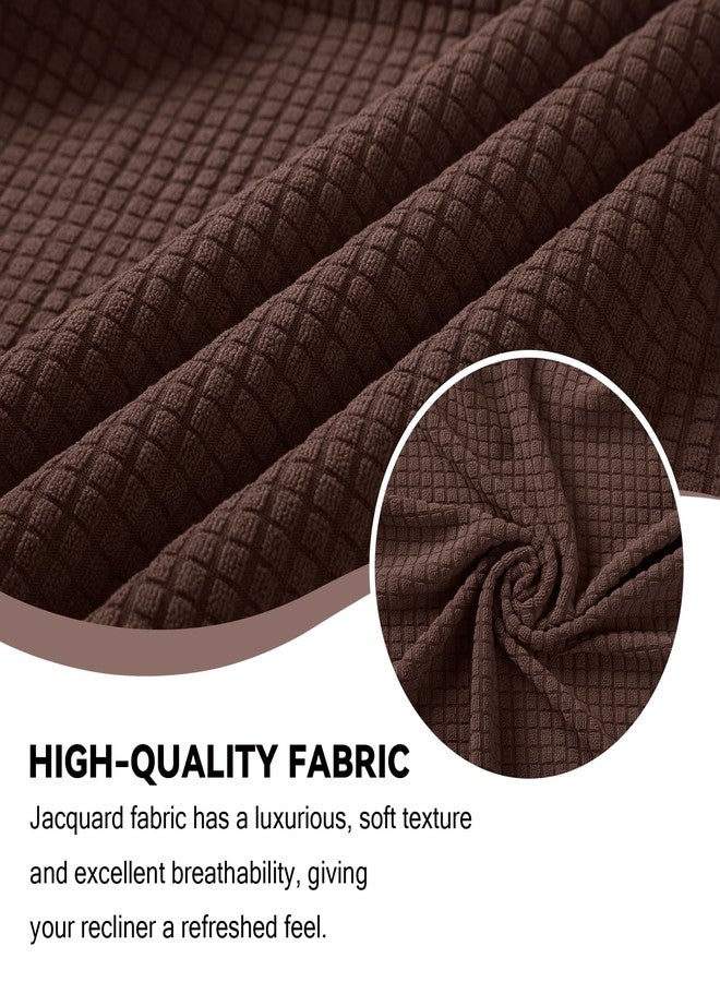 Cupuamon أغطية كراسي الاسترخاء من كوبومون، أغطية كراسي الاسترخاء من ليزي بوي، أغطية قابلة للتمدد، قطعة واحدة لحماية الأثاث بقاعدة مطاطية للكلاب والأطفال - لون الشوكولاتة - Image 3