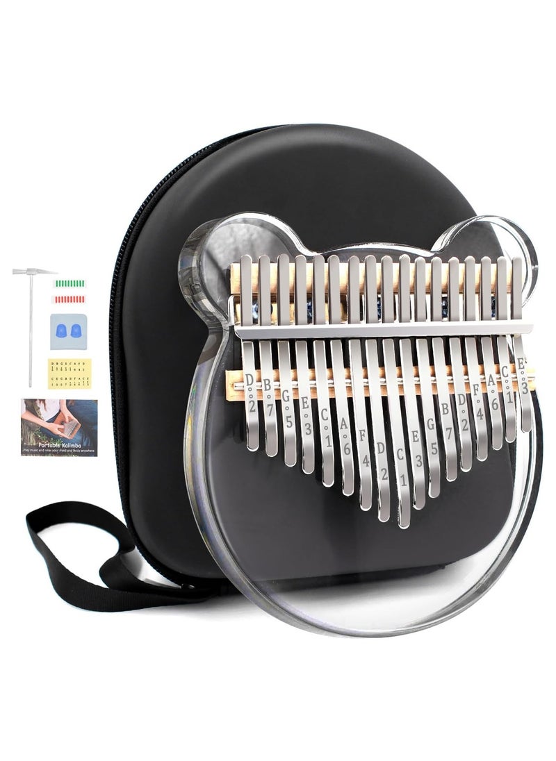 Acrylic Kalimba Thumb Piano, Portable 17 Keys Finger Piano, Musical Instrument Birthday Gift for Kids Adult Beginner - pzsku/ZFE2D5BDF4452599633ABZ/45/_/1718611001/98d04836-5402-48c8-911a-808407b2110a