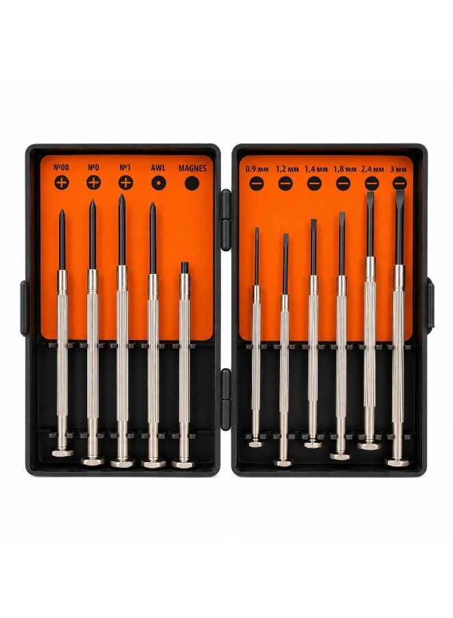 11 Pieces Precision Screwdriver Set, Mini Repair Tool Kit, Small Screwdriver Set For Electronics, Watch, Eyeglasses, Mobile Phone, Laptop, Camera & Toys - Image 1