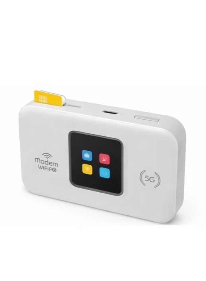 ELTRAZONE 5G LTE WiFi 6 Mobile Router – Portable SIM Card WiFi Hotspot with 3000mAh Battery, Type-C Fast Charging, Wireless Modem, High-Speed Internet Device for Home, Office, Travel & Outdoor Use - Image 1