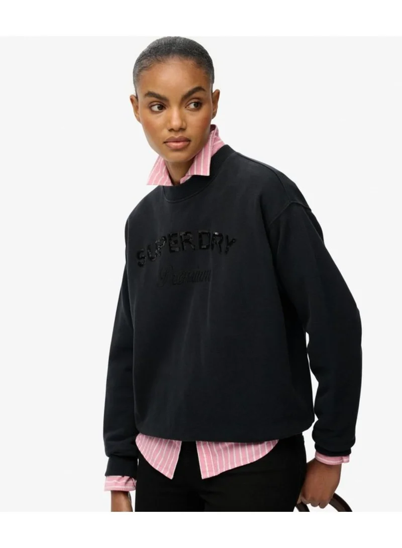 Superdry Premium Design Loose Crew Sweatshirt