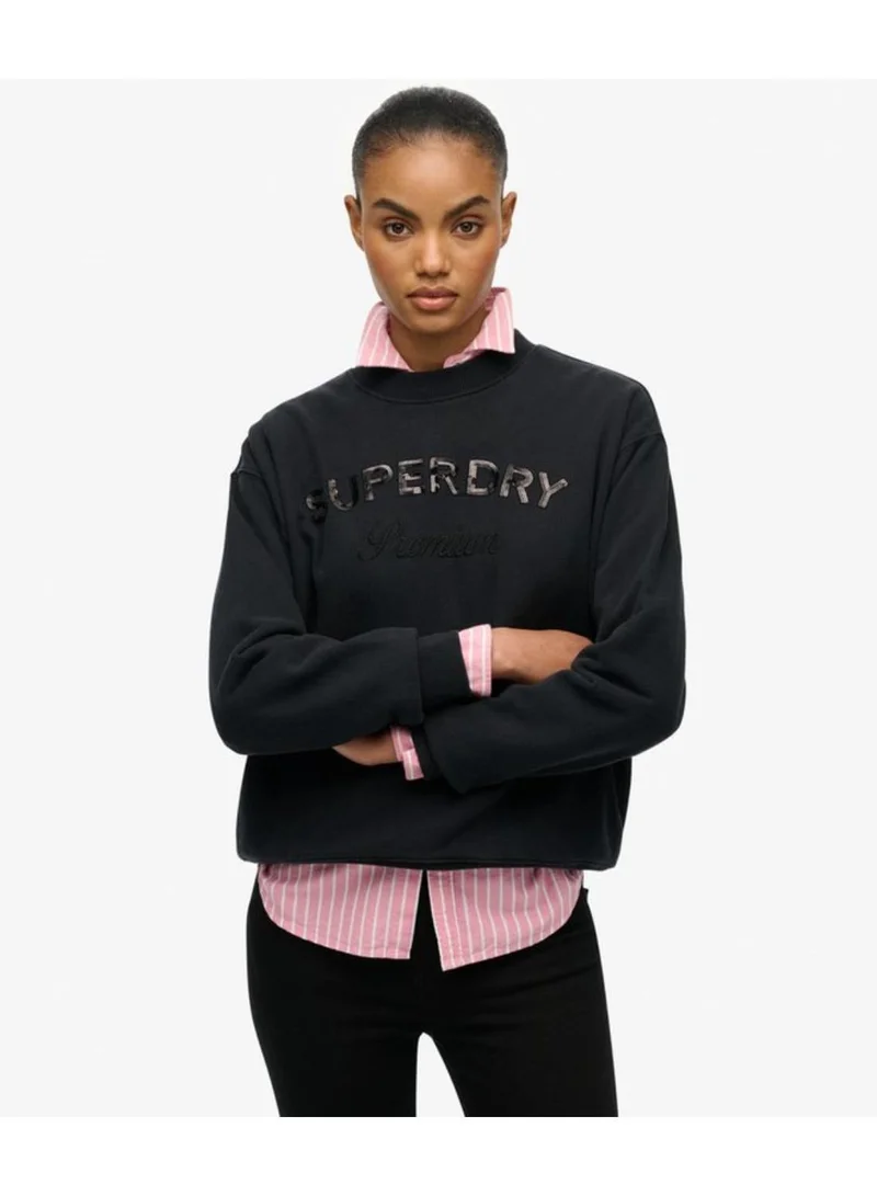 Superdry Premium Design Loose Crew Sweatshirt