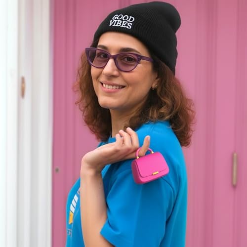 ANCwear سماعات ANCwear اللاسلكية، بلوتوث 5.3، سماعات داخل الأذن، محركات 13 مم تقدم صوتًا متميزًا، سماعات لاسلكية حقيقية بوقت تشغيل يصل إلى 22 ساعة مع حقيبة شحن صغيرة فريدة (أساسي، وردي ساخن) - Image 2