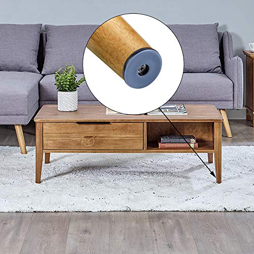 Alamic Furniture Sliders Chair Glides 1" Heavy Duty Furniture Glides Sliders Reusable Round Chair Leg Slides with Stainless Steel Screws Move Your Furniture Easy & Safely Protects Your Floor - 20 Pack - Image 5