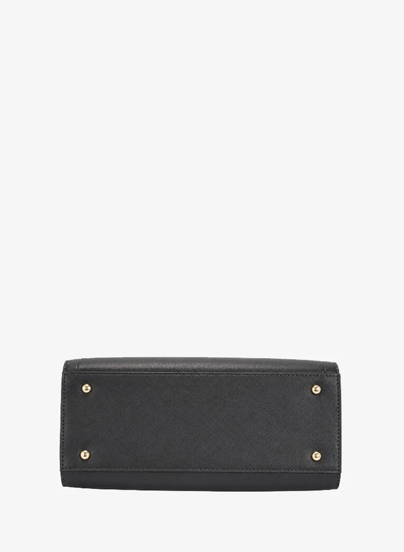 David Jones  David Jones plain vegan faux leather everyday bag- Modern rectangular three compartments 11-inch laptop and tablet, document, personal hand bag with extra adjustable strap for Women | Best Price UAE