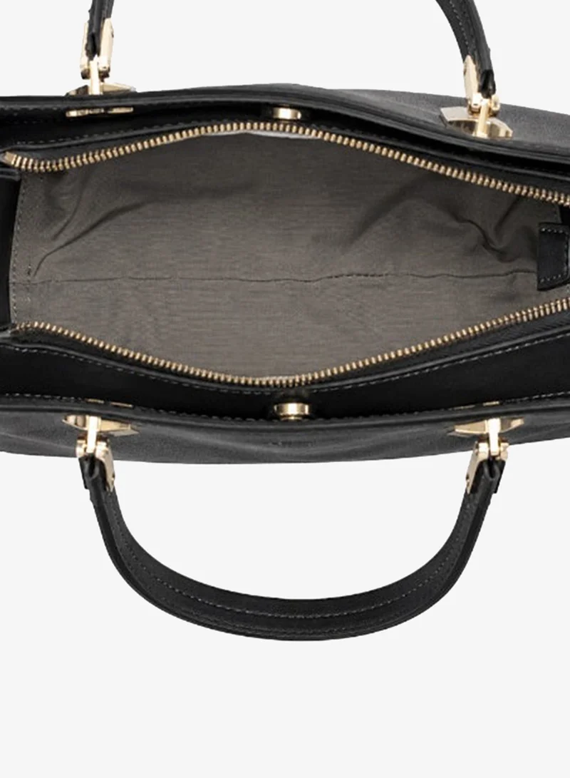 David Jones  David Jones plain vegan faux leather everyday bag- Modern rectangular three compartments 11-inch laptop and tablet, document, personal hand bag with extra adjustable strap for Women | Best Price UAE