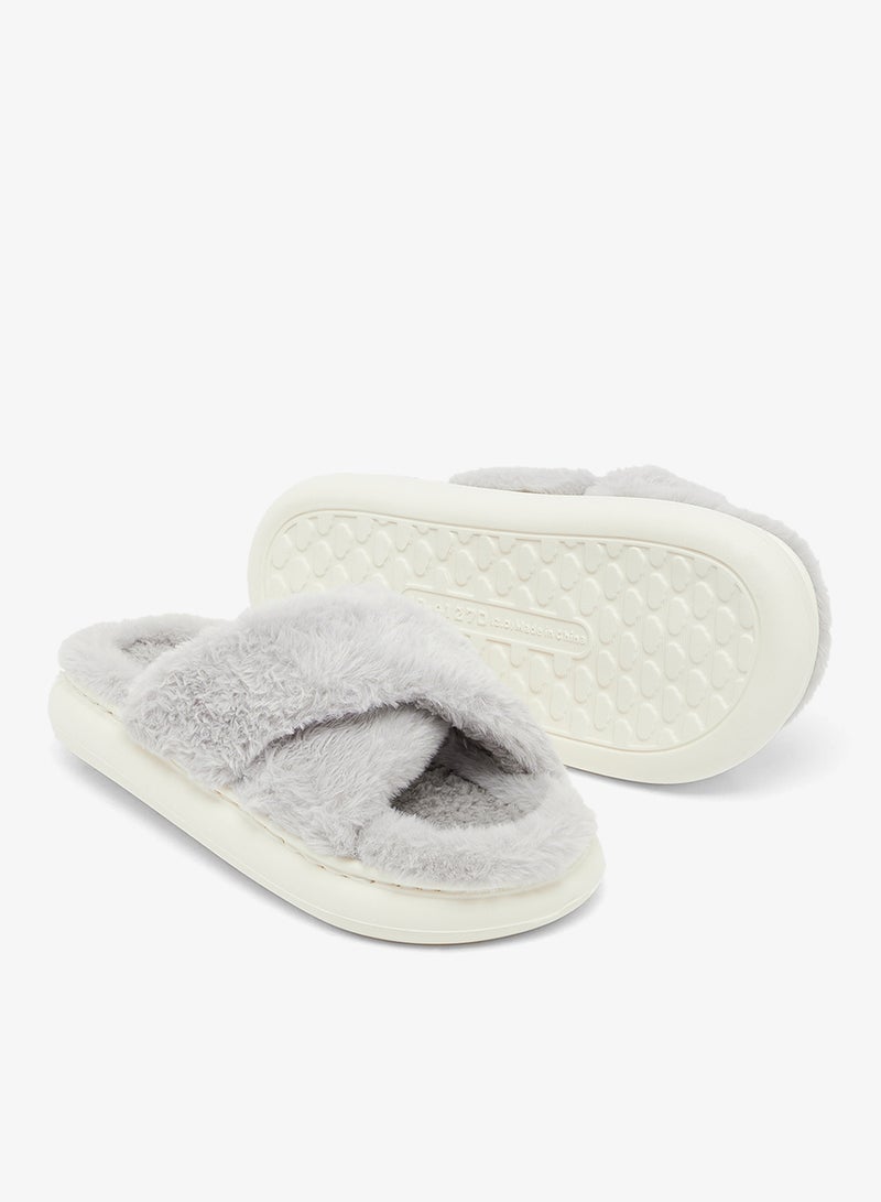 جينجر شبشب غرفة نوم فرو صناعي مريح - Image 3