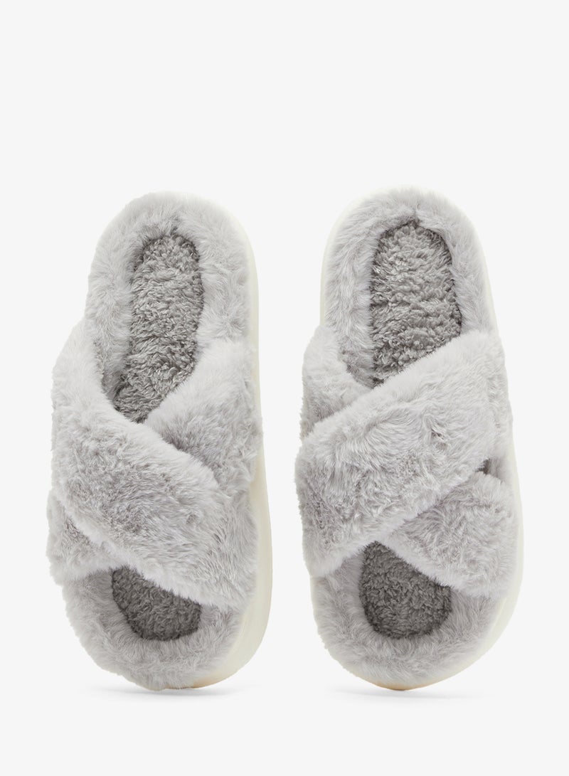 جينجر شبشب غرفة نوم فرو صناعي مريح - Image 4