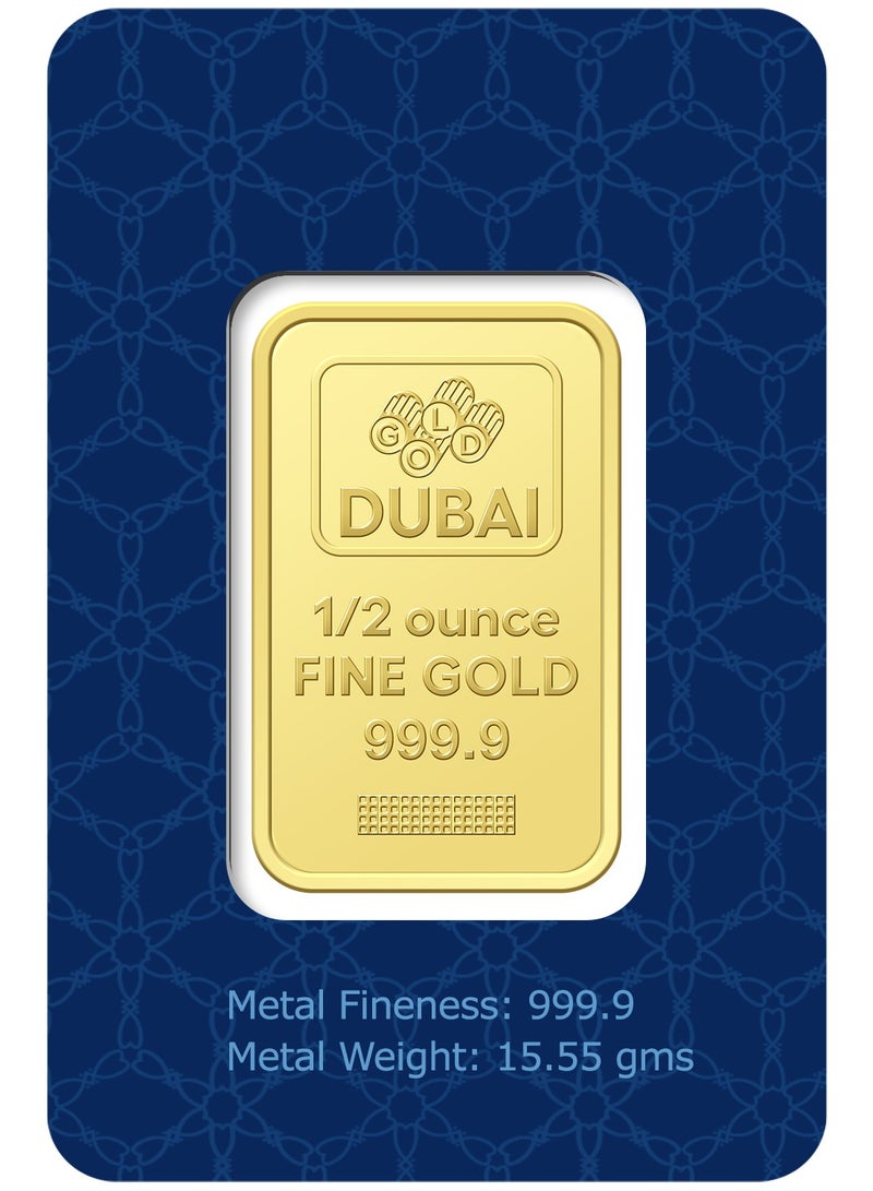 أف كيه جوليريز دبي 0.5 أونصة من الذهب الخالص 999.9 عيار 24 قيراط - 0.5 أونصة - Image 2